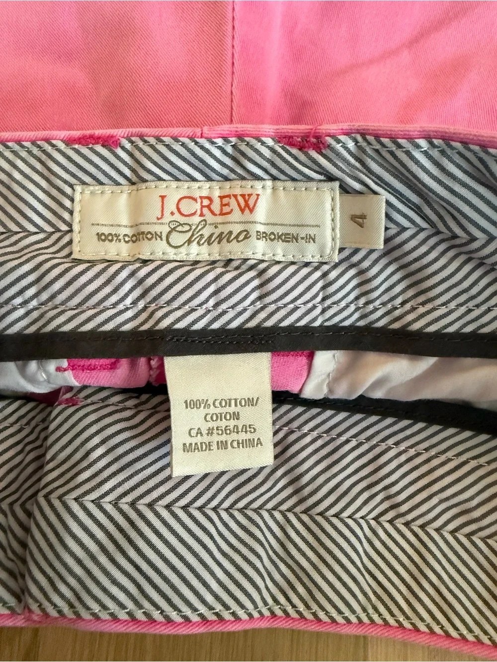 J. Crew Bright Pink Cotton Chino Shorts